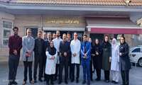 بازدید رئیس دانشگاه از کلینیک زخم و دیابت مجتمع درمانی امام علی (ع)